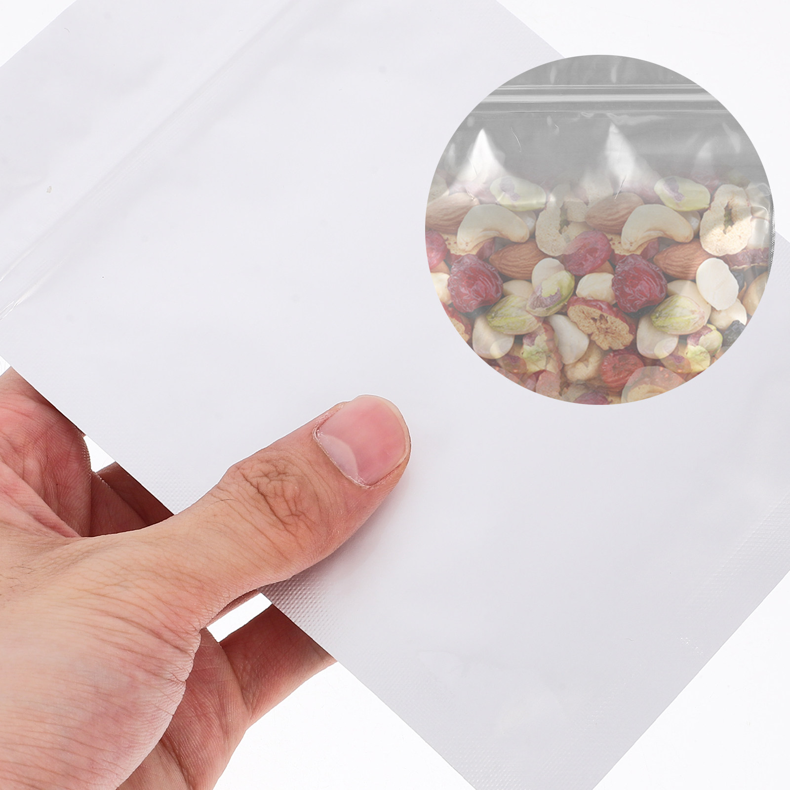 Food Snacks Packaging - 50 Pezzi di Sacchetti Ermetici Richiudibili