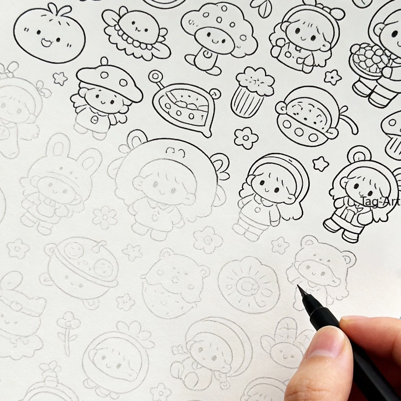 Food Snacks Coloring Book - Libro illustrato per alleviare l'ansia, album
