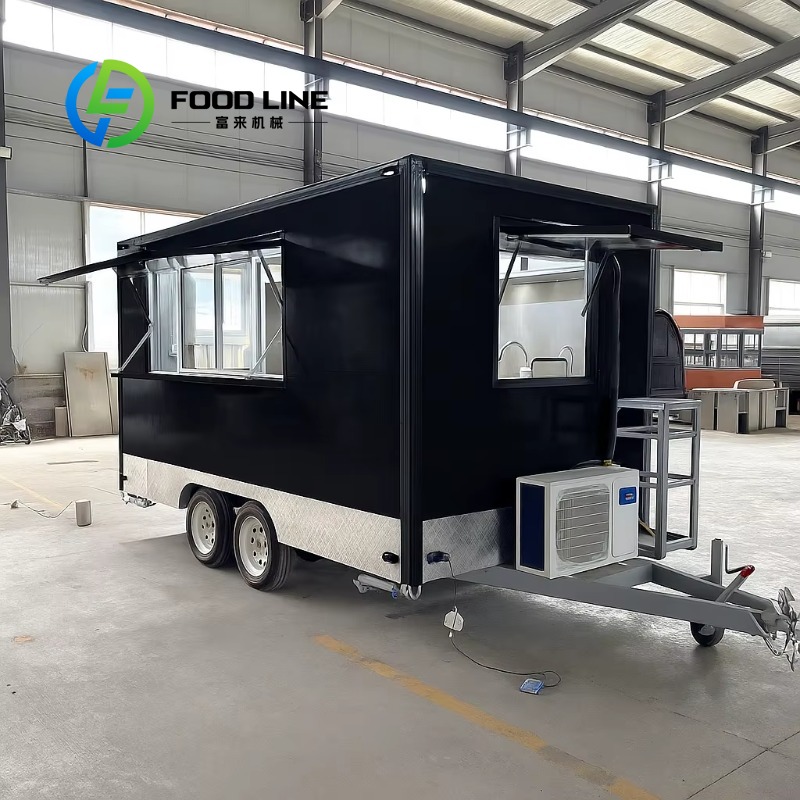 Food Truck With Snacks - Cucina Mobile Personalizzata, Rimorchio Quadrato per