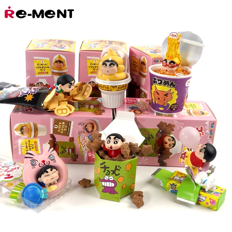 Food Snacks Packaging - Disponibile Re-ment Crayon Shin-chan Super Satisfying