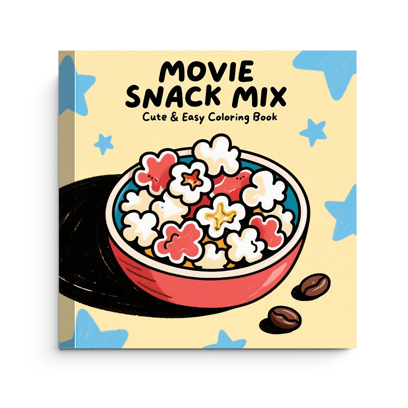 Food Snacks Coloring Book - Mix di Snack da Cinema, Ciotola