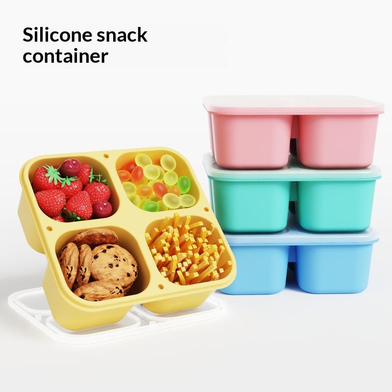 Food And Snacks For Picnic - Contenitore per Snack in Silicone: 4