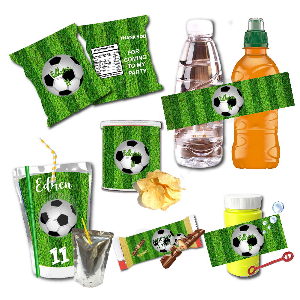 Food Snacks Packaging - Etichetta Personalizzata per Bottiglia d'Acqua a
