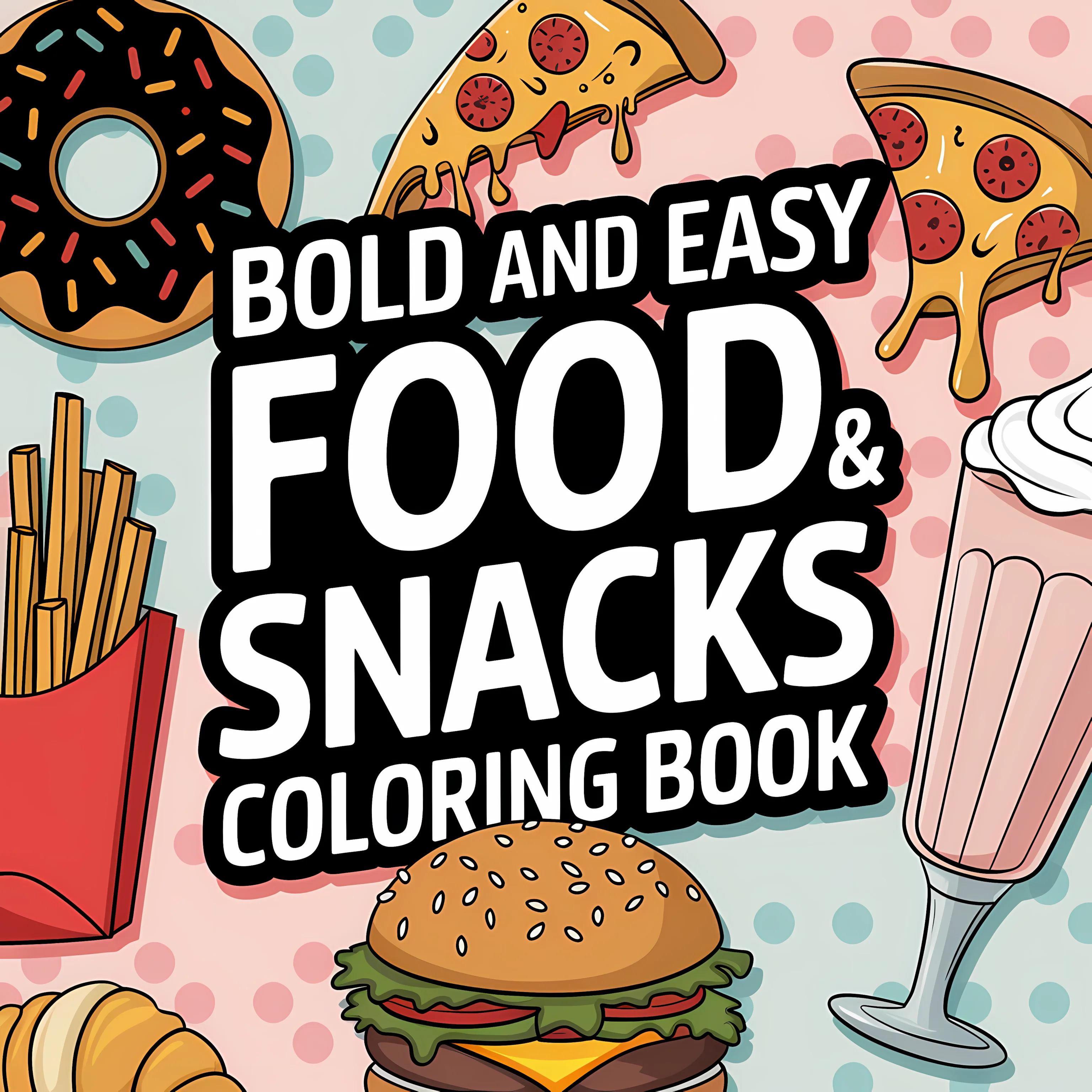Libro da colorare Easy Food an - Food Snacks Coloring Book recensione e prezzo