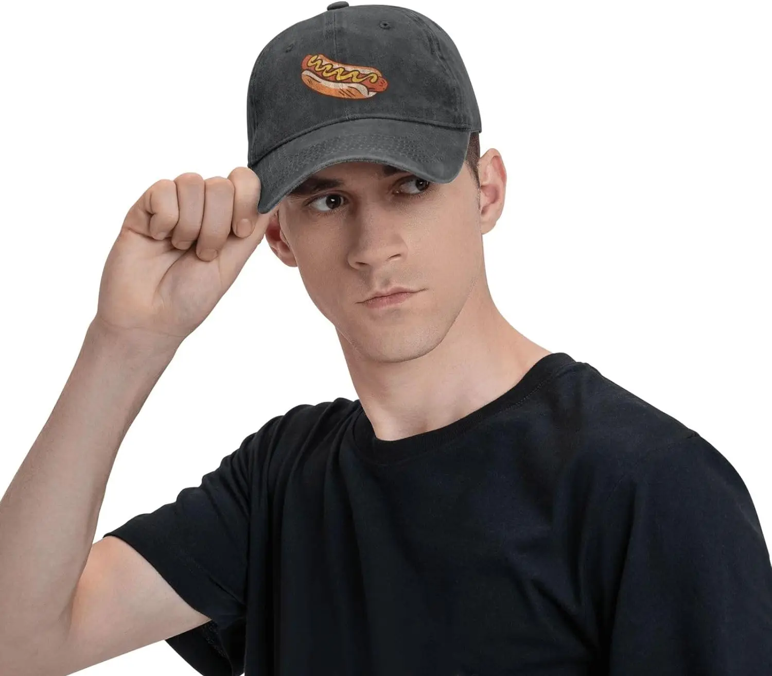 Cappello da golf in denim con  - Food Snacks For Hiking recensione e prezzo