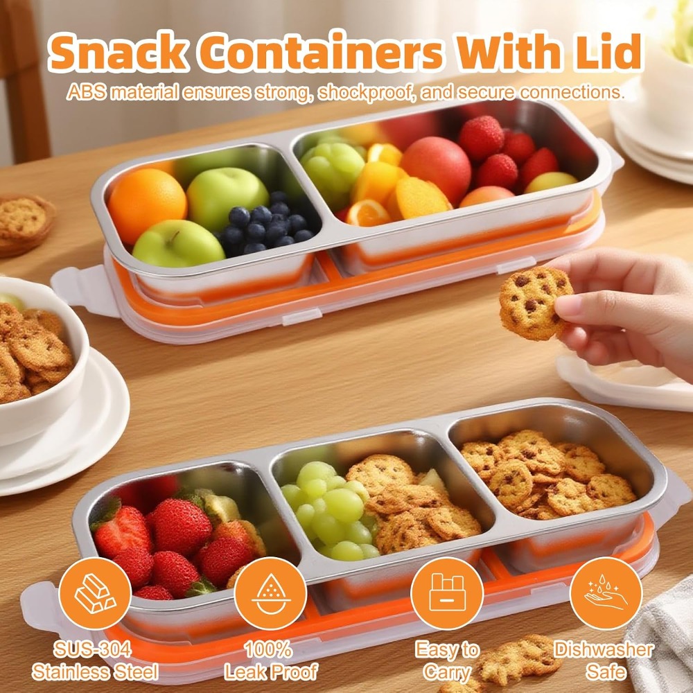 Contenitori per snack in accia - Food And Snacks For Picnic recensione e prezzo
