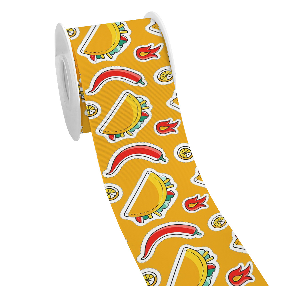 Nastro in grosgrain stampato c - Food Snacks Pictures recensione e prezzo