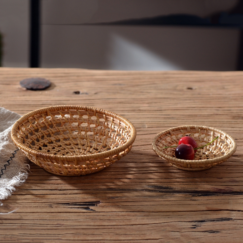 Vassoio rotondo in rattan di b - Food And Snacks For Picnic recensione e prezzo