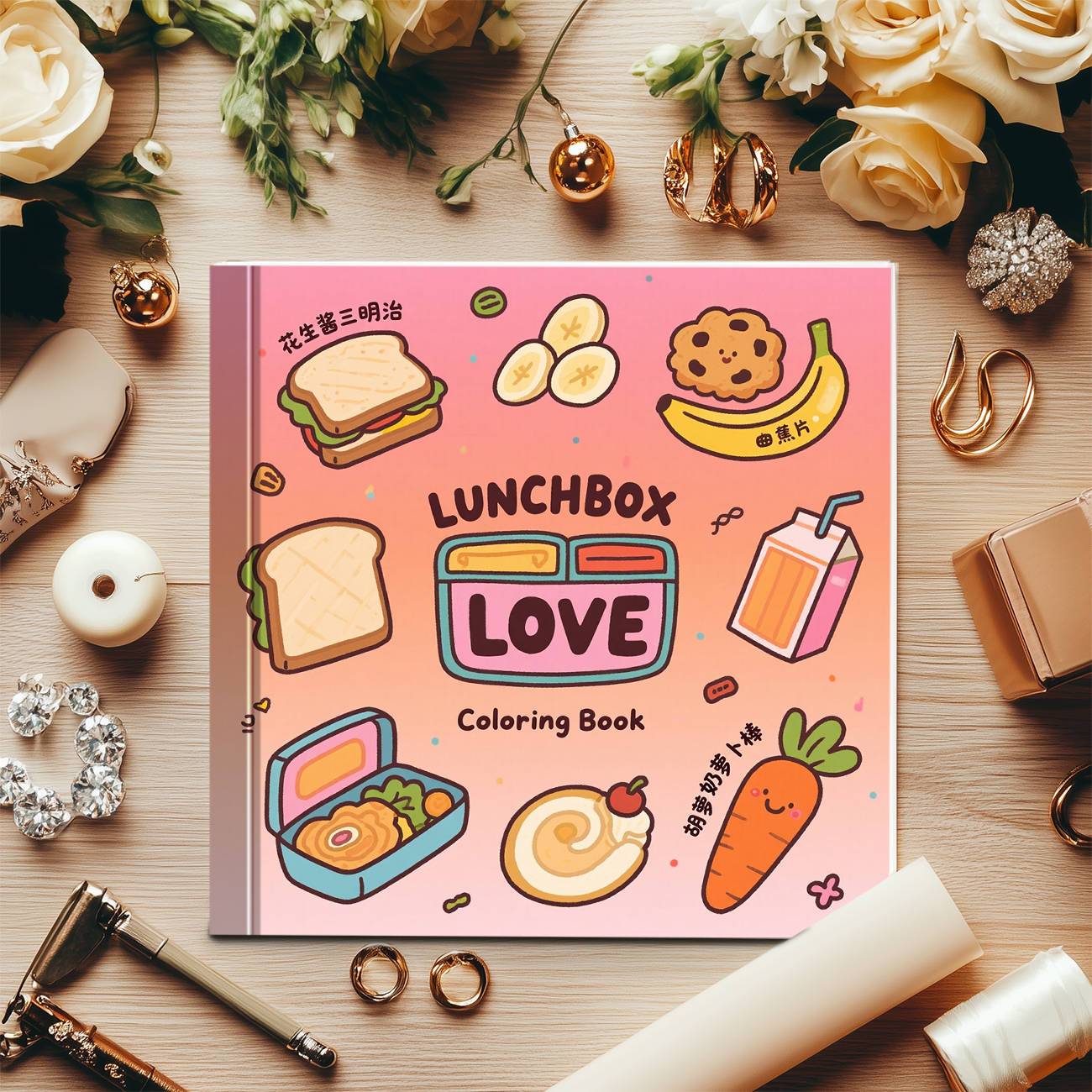 Lunchbox Love: Libro da Colora - Food Snacks Coloring Book recensione e prezzo